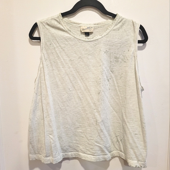 Universal Thread Tops - Universal Thread XXL Green Tie Dye Cropped   Muscle Tank